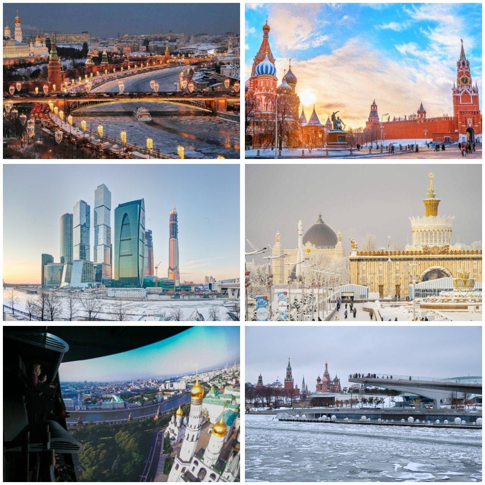 Москва и вся Россия! (Национальный центр «Россия», «Москва-Сити», ВДНХ, Парк «Зарядье», медиакомплекс «Полёт»)